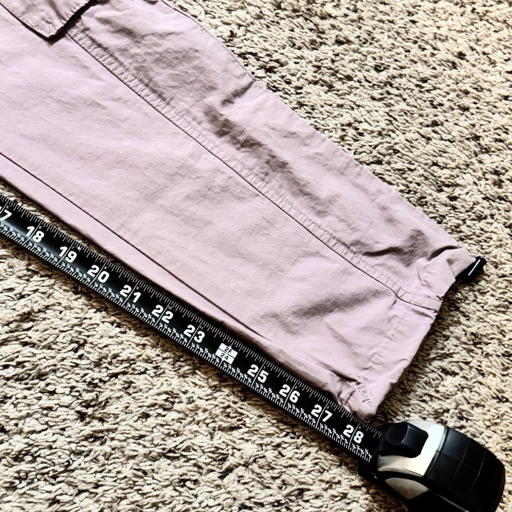 PacSun Men's Relaxed Cargo Jogger Pants Large Mauve Elastic Waist Drawstring - Picture 12 of 14
